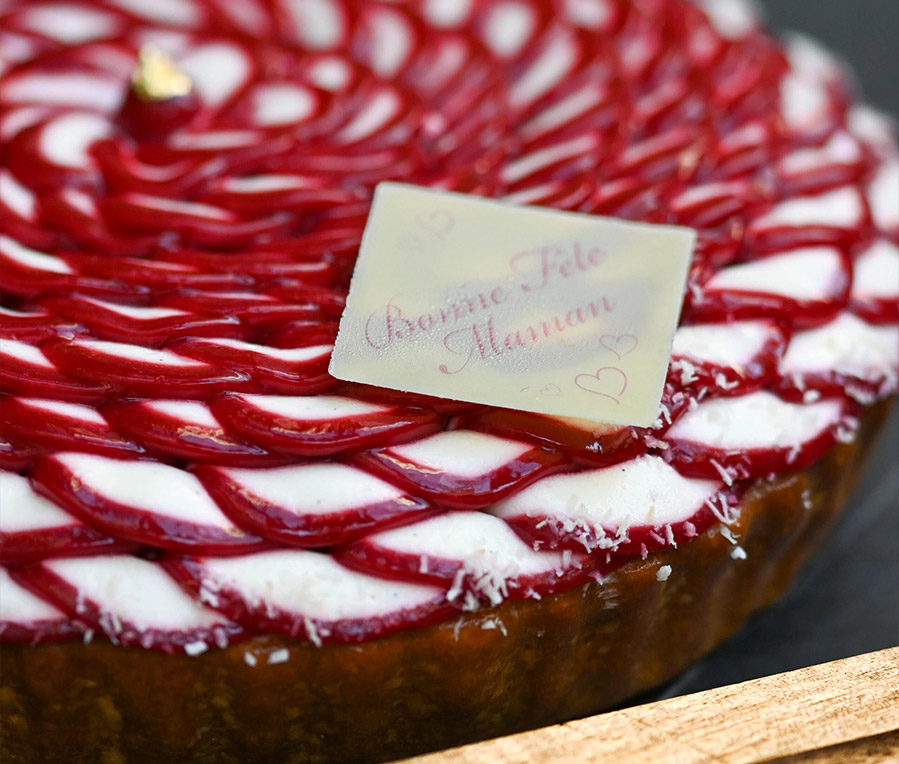 Fleur de framboise à partager - Théo Chereau Pâtisserie - La Rochelle