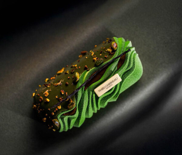 Buche Pistache - Théo Chereau Pâtisserie - La Rochelle